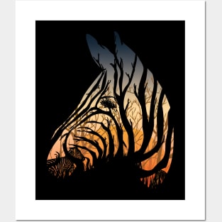 Rising zebra Posters and Art